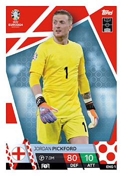 Jordan Pickford England Topps Match Attax EURO 2024 #ENG1